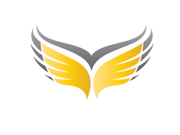 Wing bird logo vector preview picture