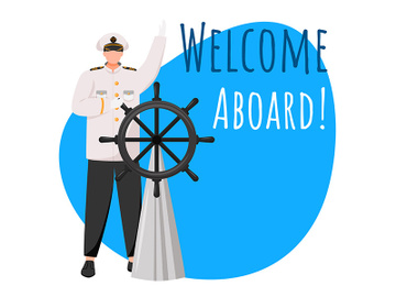 Welcome aboard social media post mockup preview picture