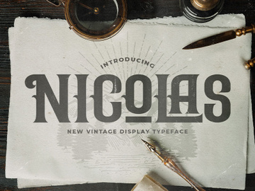 Nicolas - Victorian Decorative Font preview picture