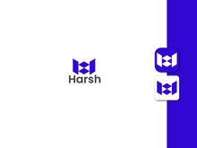 Lettermark Logo - Letter H Logo - Gradient Logo - Business Logo Design