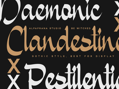 Bewitched - Gothic Script Font