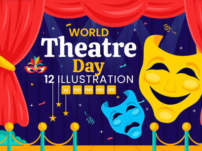 12 World Theatre Day Illustration