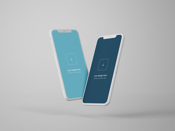 Flying iPhone Mockups preview picture