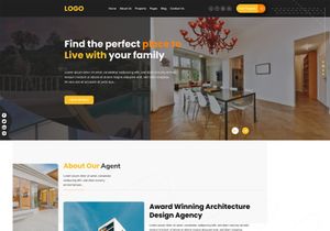 Real Estate Website Template Design