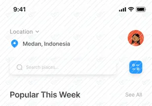 Booking Resort Mobile App UI Kits
