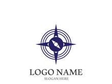 Compass logo template vector icon illustration design