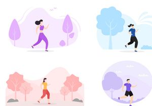 15 Jogging or Running Illustration