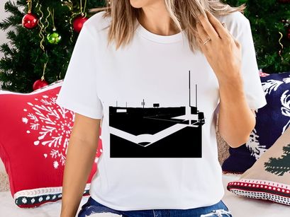 Rugby stadium goal post on a dark field with white lines and lighting towers