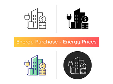 Urban energy price icon preview picture