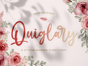 Quiglary - Handwritten Font preview picture
