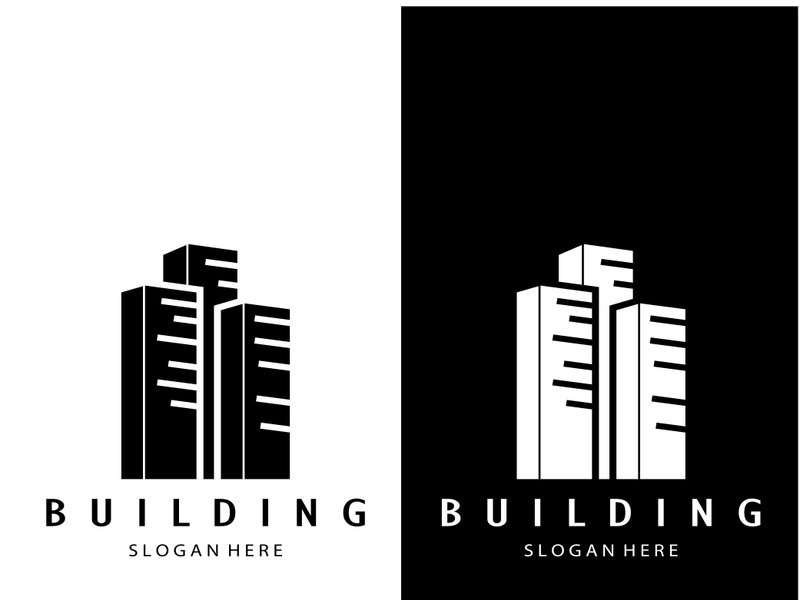 Building logo vector illustration design,Real Estate logo template, Logo symbol icon