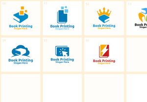 15+ Book Printing Logo Bundle