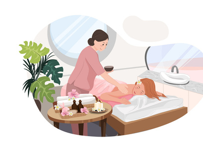 M123_Massage Service Illustrations