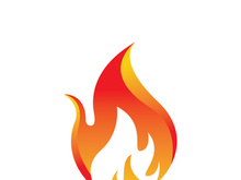 Fire logo design illustration and fire symbol icon vector
