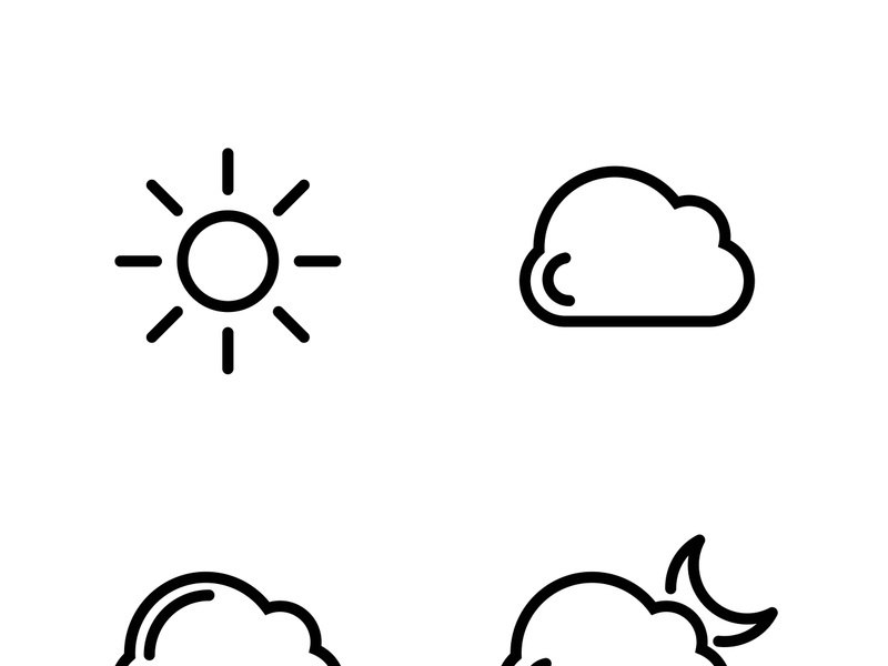 Cloud template vector icon