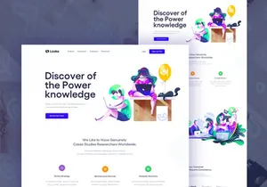 Learning Platform Landing Page Concept