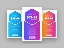 Pricing Table UI Elements Design Ver-6