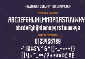 Halloween Sublimation - Condensed Vintage Font