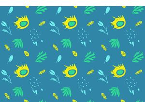 10 Modern Summer Scandinavian Doodle Patterns