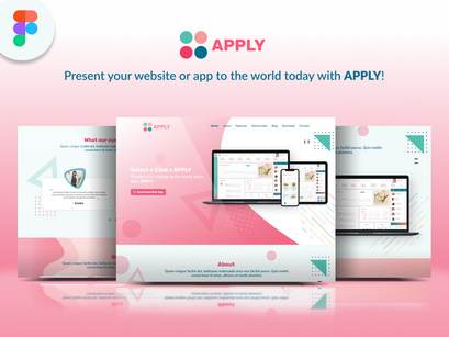 APPLY | Web + Mobile App Landing Page