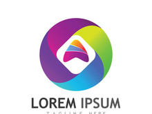 modern and creative initial letter A logo.