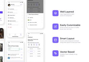 Clover Mobile app UI Kit