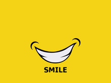 Smile logo and symbol vector image