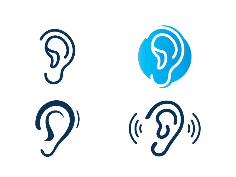 ear Logo Template vector icon