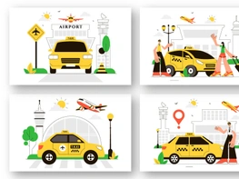 9 Airport Taxi Service Illustration preview picture