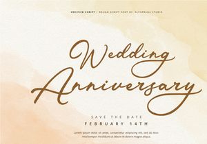 Verified Script - Rough Script Font