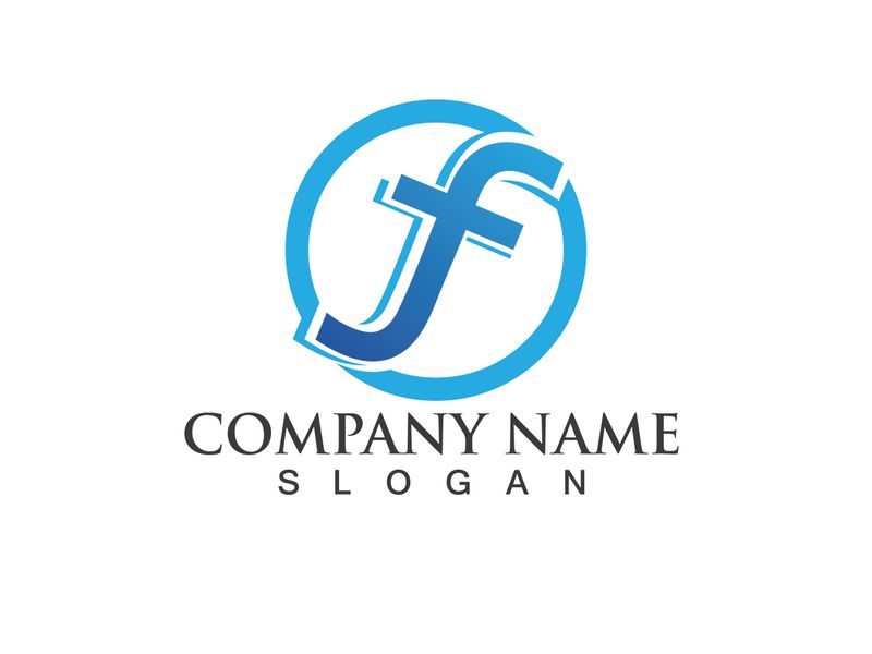 F Logo and symbol vector icon