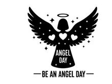 angel day celebration flaches Design-Vektorgrafik Illustration
