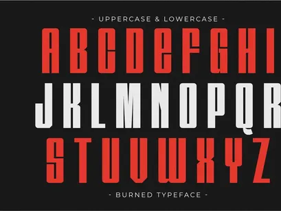 Burned - Modern Sans Serif Font