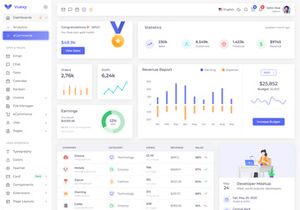 Vuexy – Figma Admin Dashboard UI Kit w/ Atomic Design System