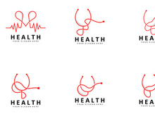 Health Logo Health Care Line Design