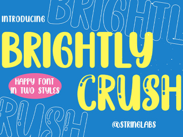 Brightly Crush - Playful Typeface preview picture