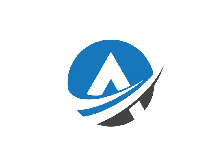 A Letter icon Logo illustration design