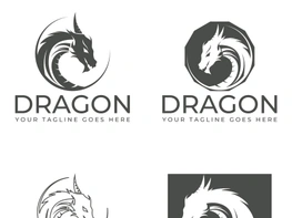 Dragon logo art illustration preview picture