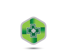 Health medical logo template vector illustration design