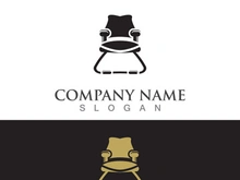Chair furniture logo image creative design modern vector template