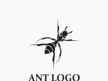 Ant logo design silhouette. Isolated animal ants on background design template vector Ant logo design silhouette. Isolated animal ants on background design template vector preview picture
