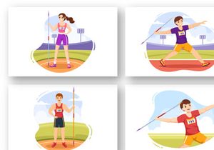 11 Javelin Throw Sports Illustration