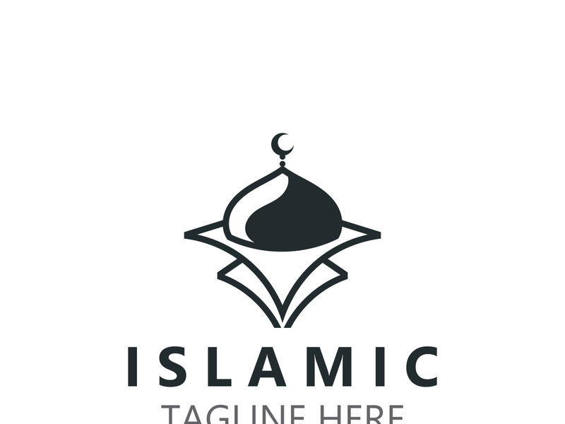 Islamic Mosque Logo design, template Islamic, Islamic Day Ramadan vector graphic creative idea