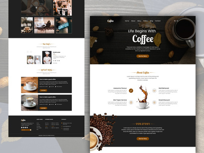 Coffee Shop Web Templates