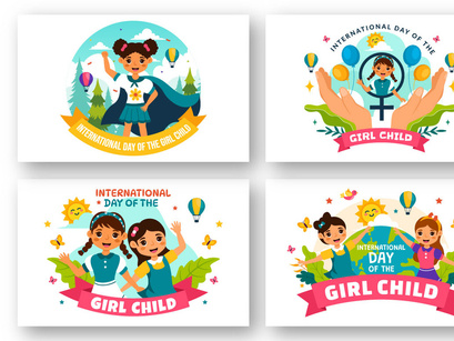 10 International Day of the Girl Child Illustration