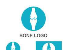 Bone logo design.logo for nursing, medical, orthopedic.