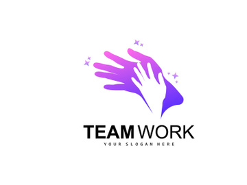 Hand Logo, Teamwork Vector, Team Company Design, Body health, Hand Care, Recycling preview picture