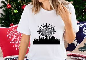 Cityscape Fireworks Celebration Urban