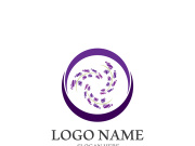 Lavender flower vector icon illustration design template