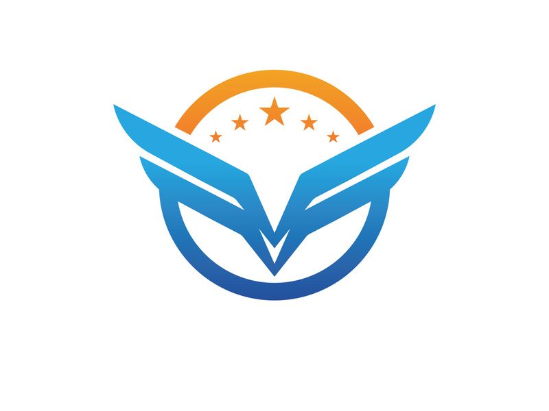 Wing bird logo vector